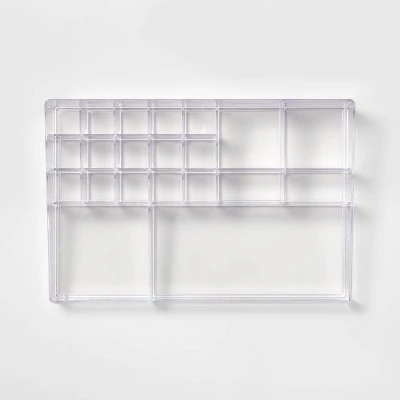 Bathroom Plastic Extra Large Cosmetic Organizer Clear - Brightroom™ 2 Bathroom Plastic Extra Large Cosmetic Organizer Clear - Brightroom™ - Image 2