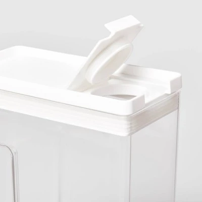 8"W X 4"D X 11.5"H Plastic Food Storage Container With Snap Lid Clear - Brightroom™ 4 8"W X 4"D X 11.5"H Plastic Food Storage Container With Snap Lid Clear - Brightroom™ - Image 4