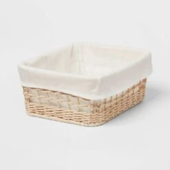 Tapered Woven Basket With Liner - Brightroom™ 7 Tapered Woven Basket With Liner - Brightroom™ -Brightroom Homeware GUEST 0fb1f4e5 0222 49b3 bf2a 53282a25b189