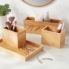 11.25" X 7" X 4.5" Modular Bamboo Vanity Organizer With Magnetic Strip - Brightroom™