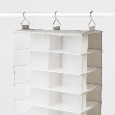 XL Mesh Hanging Shoe Organizer Gray - Brightroom™ 2 XL Mesh Hanging Shoe Organizer Gray - Brightroom™ - Image 2