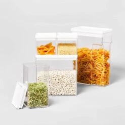 8"W X 4"D X 11.5"H Plastic Food Storage Container With Snap Lid Clear - Brightroom™ 6 8"W X 4"D X 11.5"H Plastic Food Storage Container With Snap Lid Clear - Brightroom™ -Brightroom Homeware GUEST 3ab3dcb9 0183 4302 8946 e180bb55b581