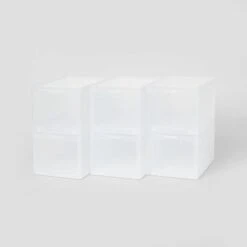 Small Stackable Bins Front Opening Clear Plastic - Brightroom™ -Brightroom Homeware GUEST 3c949385 7473 4475 8c8a 9fa49d23bd71