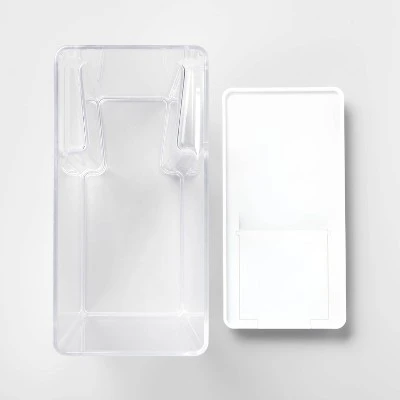 8"W X 4"D X 11.5"H Plastic Food Storage Container With Snap Lid Clear - Brightroom™ 2 8"W X 4"D X 11.5"H Plastic Food Storage Container With Snap Lid Clear - Brightroom™ - Image 2