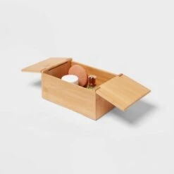 6" X 9" X 4" Rectangular Hinge Lid Bamboo Countertop Organizer - Brightroom™ -Brightroom Homeware GUEST 448d43d4 ccde 4178 8ab1 21a8ac437e38