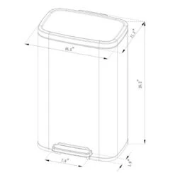 45L Rectangular Step Trash Can - Brightroom™ 9 45L Rectangular Step Trash Can - Brightroom™ -Brightroom Homeware GUEST 4a2ac669 6c4c 4843 a3d3 992611e508bc