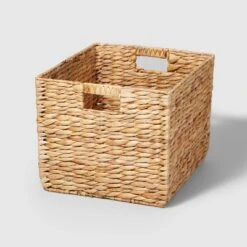 Woven Water Hyacinth Milk Crate - Brightroom™ -Brightroom Homeware GUEST 5108b3bd 325d 4bd3 beb8 f48ab7a835d7