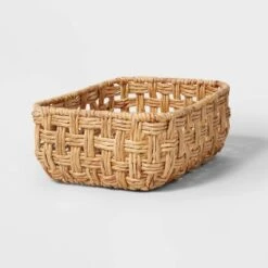 Rectangular Twisted Open Checkered Weave Basket - Brightroom™ -Brightroom Homeware GUEST 514258d4 7e89 434a bb0b bbdf991578bf