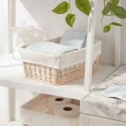 Tapered Woven Basket With Liner - Brightroom™