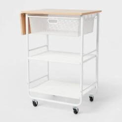 Metal Storage Cart With Mesh Drawer And Wood Top - Brightroom™ 6 Metal Storage Cart With Mesh Drawer And Wood Top - Brightroom™ -Brightroom Homeware GUEST 6a3f4f1c bcb3 4ae4 9689 38ee247e03c3