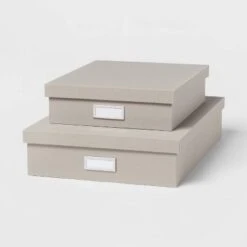 Canvas Desk Storage Box Set Of 2 - Brightroom™ -Brightroom Homeware GUEST 6d99f21c f878 4b0e 9ebb 9b6fd8e70c76