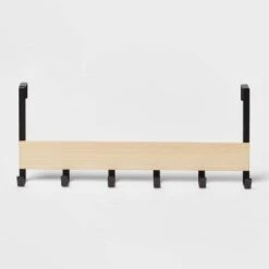 Large Over The Door Hook With Wood 6 Hooks - Brightroom™ 8 Large Over The Door Hook With Wood 6 Hooks - Brightroom™ -Brightroom Homeware GUEST 6e3d4c8e 1b64 444c b060 7ff56ecf7122