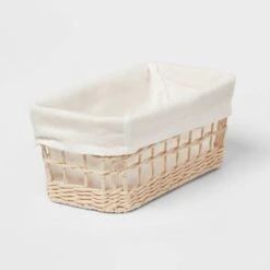 Tapered Woven Basket With Liner - Brightroom™ 6 Tapered Woven Basket With Liner - Brightroom™ -Brightroom Homeware GUEST 70e0a027 555f 4b93 8ec7 dfe36078892c