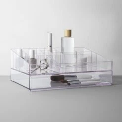 Bathroom Plastic Extra Large Cosmetic Organizer Clear - Brightroom™ 7 Bathroom Plastic Extra Large Cosmetic Organizer Clear - Brightroom™ -Brightroom Homeware GUEST 7699a630 77d0 4c15 991b 3a57e72f815a