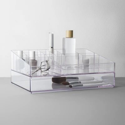 Bathroom Plastic Extra Large Cosmetic Organizer Clear - Brightroom™ 4 Bathroom Plastic Extra Large Cosmetic Organizer Clear - Brightroom™ - Image 4