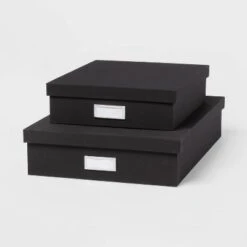 Canvas Desk Storage Box Set Of 2 - Brightroom™ -Brightroom Homeware GUEST 865b7d07 3a75 494b 99e8 39d25c3e9964