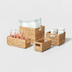 Woven Water Hyacinth Rectangular Basket - Brightroom™ -Brightroom Homeware GUEST 9365bfe9 dbd8 490b ac54 8d2b5765ece7 1