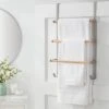 Over The Door Tiered Towel Rack With Wood - Brightroom™