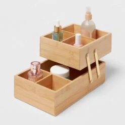 10" X 6" X 5" Hinged Bamboo Countertop Organizer - Brightroom™ -Brightroom Homeware GUEST 9a00d1bf af05 4d94 820a 9a23cfe2b211