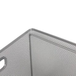 Mesh Crate File Box 10"x14"x 13.25" Silver - Brightroom™ -Brightroom Homeware GUEST 9e04effa dde7 4772 9f15 4d3fa1725f20