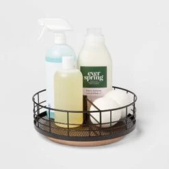 Divided Turntable Black Wire With Natural Wood - Brightroom™ 5 Divided Turntable Black Wire With Natural Wood - Brightroom™ -Brightroom Homeware GUEST aa83c3b1 19ba 41dd ba5d e1b86512a437