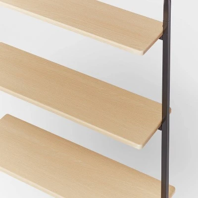 Over The Toilet Storage Black Metal And Wood - Brightroom™ 2 Over The Toilet Storage Black Metal And Wood - Brightroom™ - Image 2