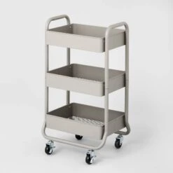 3 Tier Metal Utility Cart - Brightroom™ -Brightroom Homeware GUEST b751237f 152d 4bb9 85de 6c42ef255a3f