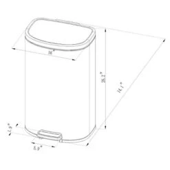 45L D Shape Step Trash Can - Brightroom™ 6 45L D Shape Step Trash Can - Brightroom™ -Brightroom Homeware GUEST c2061739 02e1 4b84 8bb6 9115a2781dbe