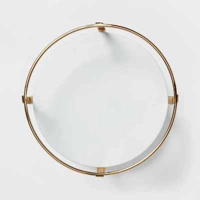 10" X 5.7" Round Metal Countertop Turntable Brass - Brightroom™ 2 10" X 5.7" Round Metal Countertop Turntable Brass - Brightroom™ - Image 2