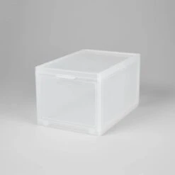Small Stackable Bins Front Opening Clear Plastic - Brightroom™ -Brightroom Homeware GUEST d14984ec d883 4043 91a2 cad190d9ba3c