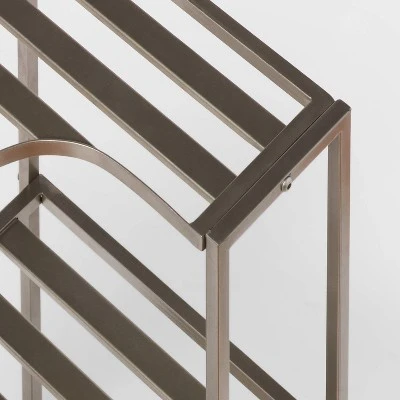 Small Space Storage Cabinet Brushed Nickel Metal - Brightroom™ 2 Small Space Storage Cabinet Brushed Nickel Metal - Brightroom™ - Image 2