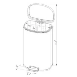 45L D Shape Step Trash Can - Brightroom™ 7 45L D Shape Step Trash Can - Brightroom™ -Brightroom Homeware GUEST dfcf1598 d01a 4f5f ae41 13a8e22b2c58