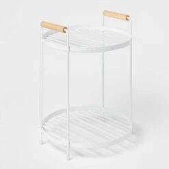 Round Vanity Organizer With Wood Handles - Brightroom™ -Brightroom Homeware GUEST f2434174 7b6c 4774 aa32 39b1c1176e31