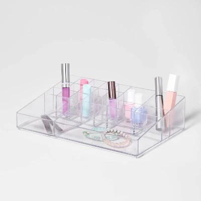 Bathroom Plastic Extra Large Cosmetic Organizer Clear - Brightroom™ 3 Bathroom Plastic Extra Large Cosmetic Organizer Clear - Brightroom™ - Image 3